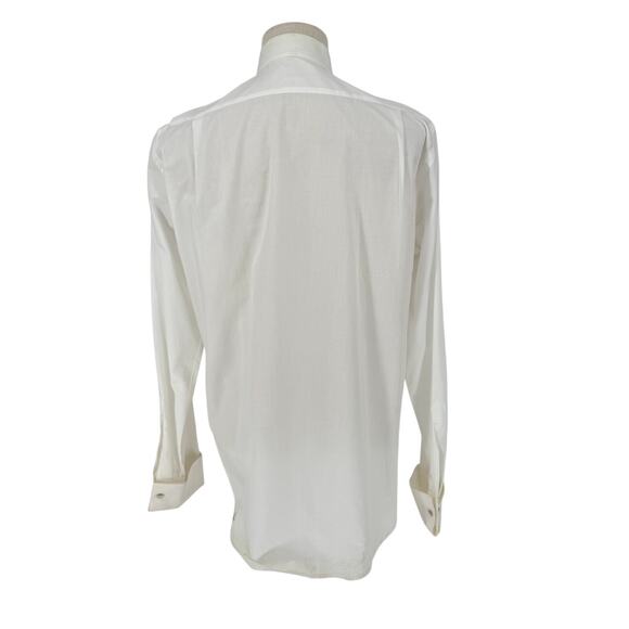 Robert Graham Textured Embroidered Tuxedo Shirt White Paisley Embroidery M (42) - Picture 2 of 7